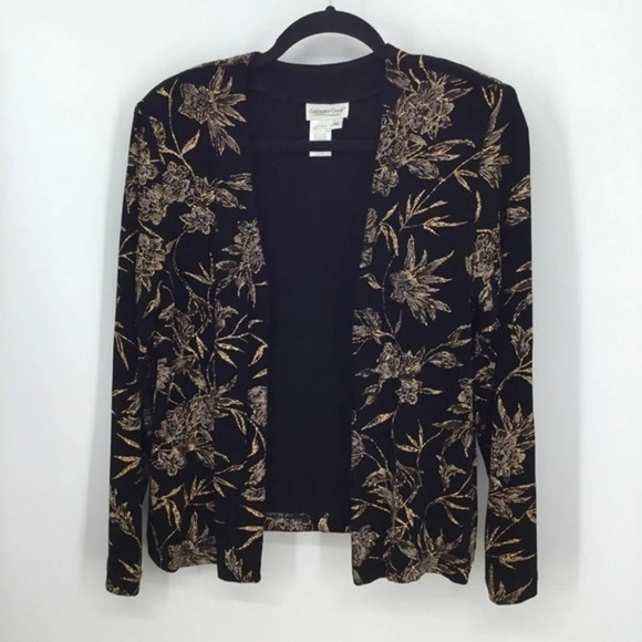 Coldwater Creek Women’s Slinky Knit Sparkly Party Cardigan Sweater Size L - Picture 1 of 5